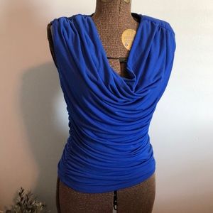 HeartSoul Royal Blue Draped Top